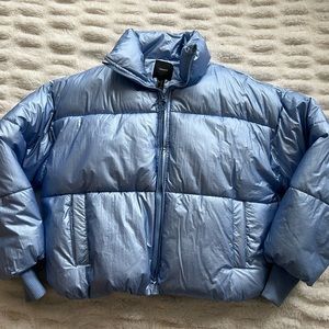 Forever 21 Light Blue Puffer Jacket